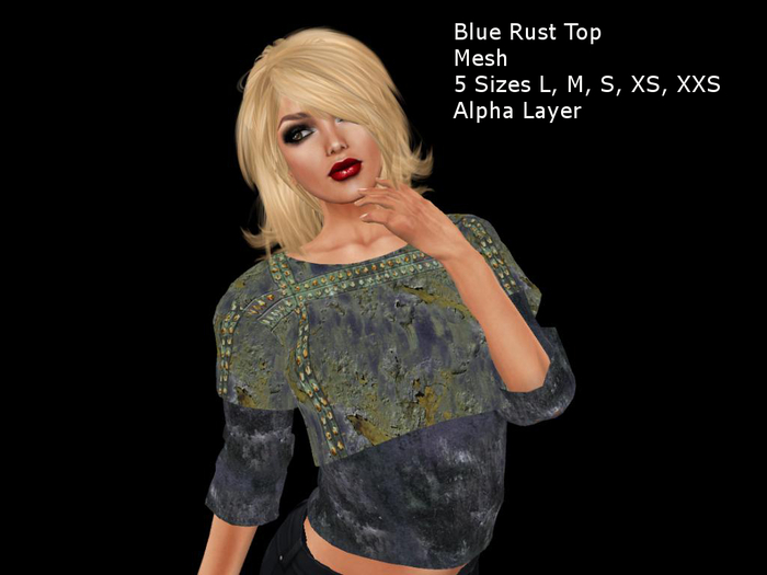 Duo T Shirt Blue Rust