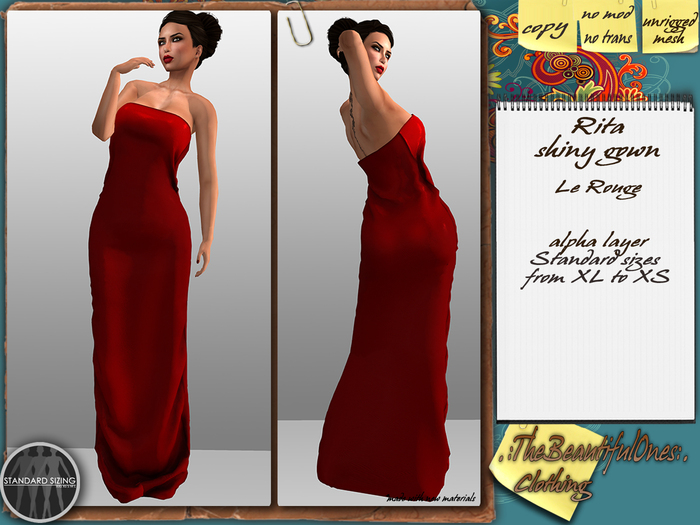 .:TBO:. Rita - tube gown - Le Rouge
