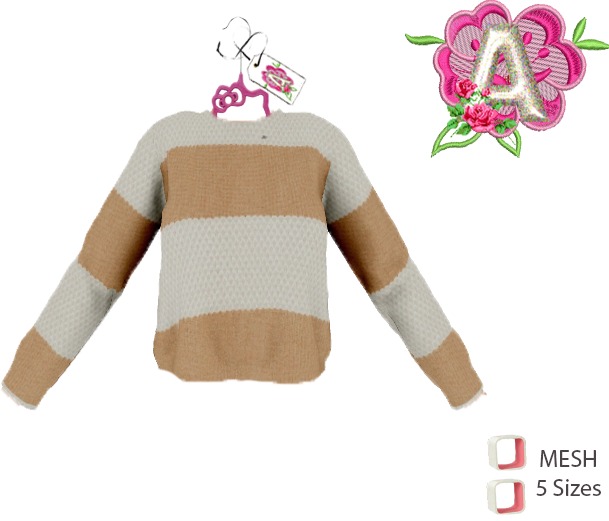 **Akey** Cream Knit sweater