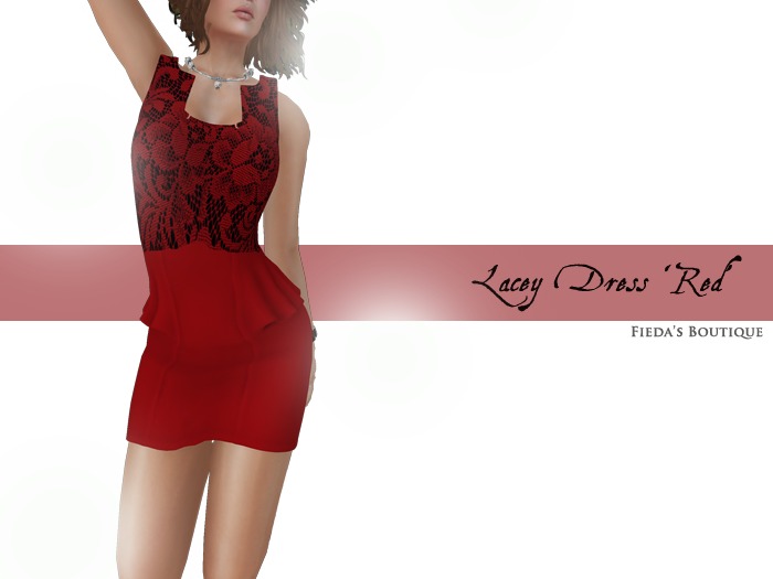 [F]Lacey Dress *Red*