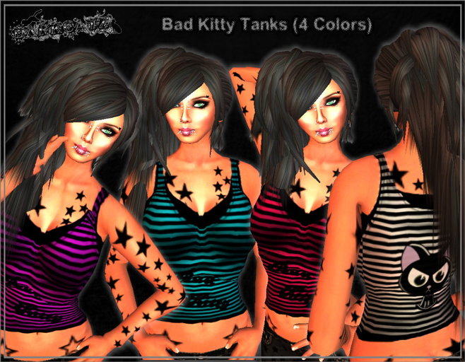 ::DarKCatZ:: Bad Kitty Tanks (4 Colors)