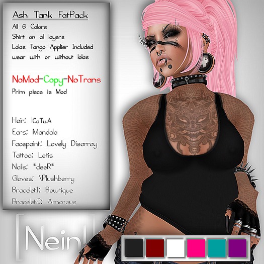 [Nein!] Ash Tanktop - Fatpack (wear me)