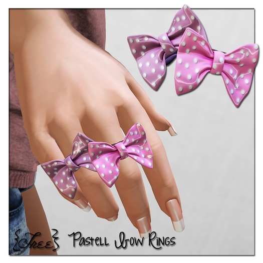 {Free} Pastell Bow Rings BOX