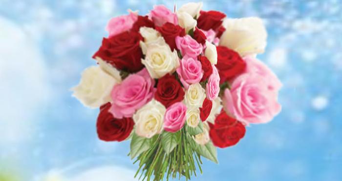 bouquet st valentin mix