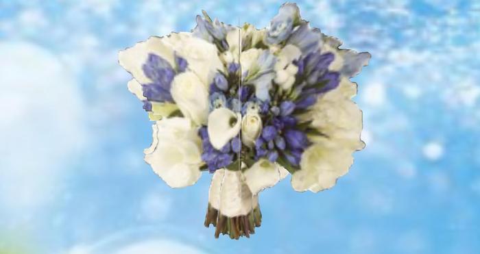 bouquet bleu