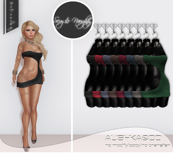 AUSHKA&CO-Doll Micro Mini Dress-Darks-All with HUD