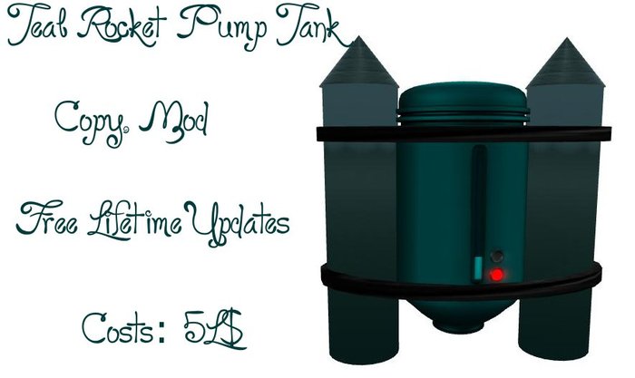 Rocket Jetpack Pump Tank (Teal)