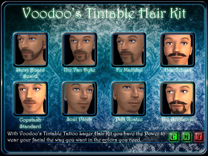Voodoo's Tintable Body and Facial Hair Kit