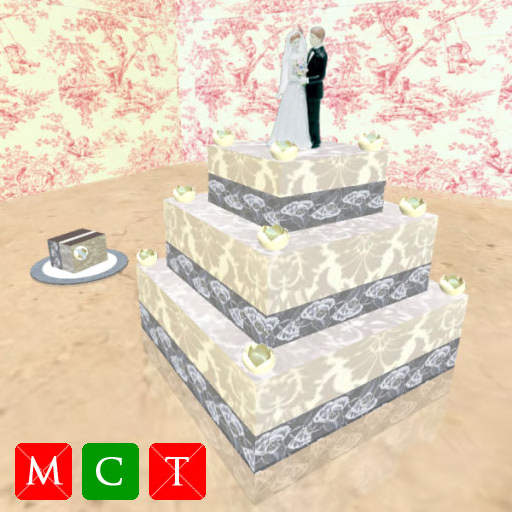 Ivory Tiered Traditional Wedding Cake