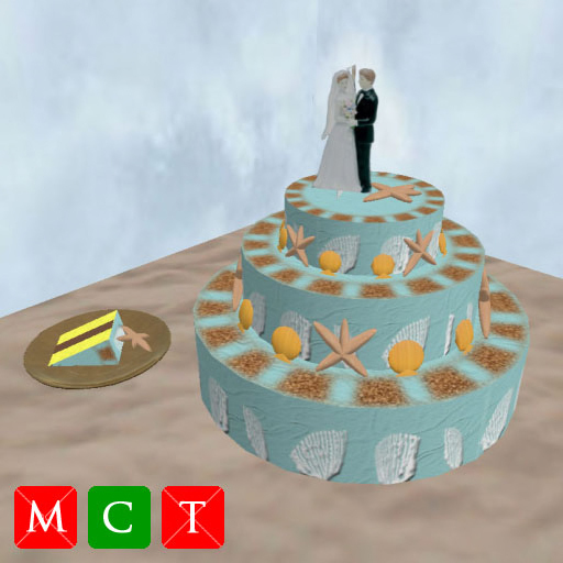 ~ Seaside Wedding Cake ~
