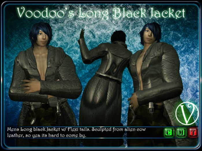 Voodoo's Long Black Jacket
