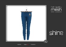  shine by [ZD] - MESH - "Larissa" Low-Rise Pants