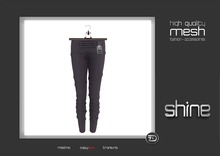  shine by [ZD] - MESH - "Larissa" Low-Rise Pants