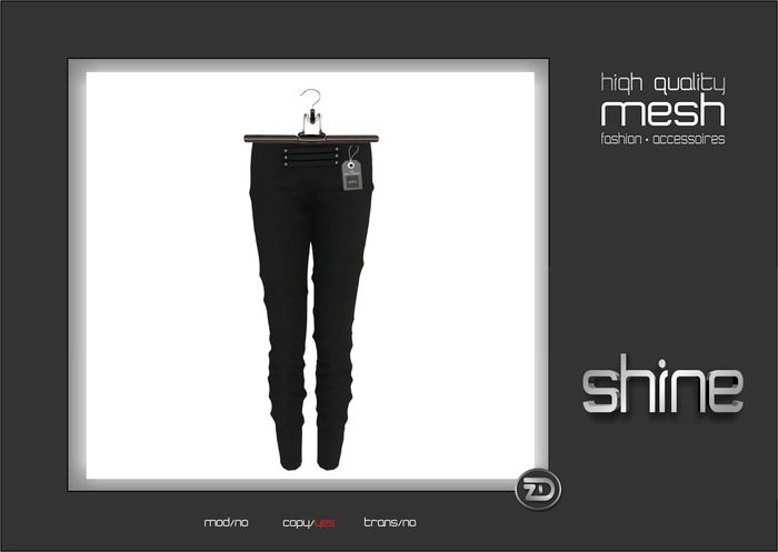  shine by [ZD] - MESH - "Larissa" Low-Rise Pants