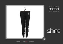  shine by [ZD] - MESH - "Larissa" Low-Rise Pants