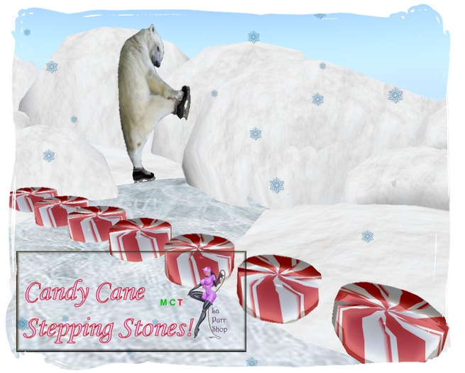 Candy Cane Stepping Stones