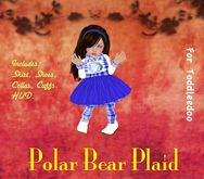 *Royal Ragamuffins* Polar Bear Plaid for TD