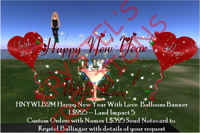 HNYWLBB2M Happy New Year With Love Banner (Rezz Me)