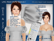 LMC Mesh Templates - Puffy Sleeves I - Fully rigged mesh vintage sleeves