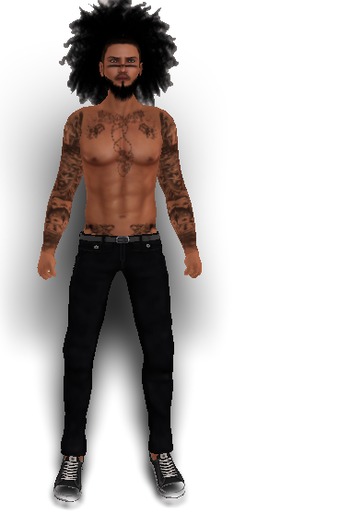 MESH MENS CASUAL BUTTON PANTS BLACK