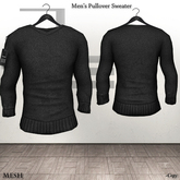 DE Designs - Men's Pullover Sweater - Grey