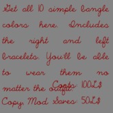 Simple Bangles Pump Tank