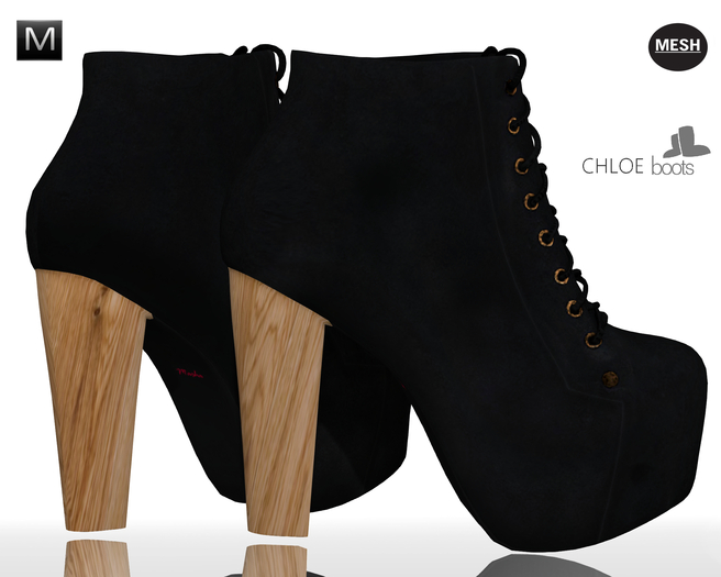 :: Masha :: CHLOE Suede Platform Ankle Boots