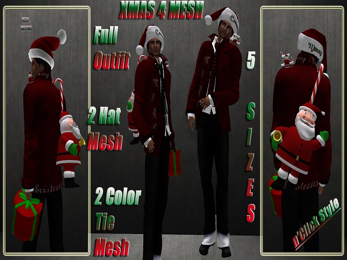 "n'Click Style" XMAS 4 MESH MAN
