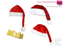 Full Perm Mesh Set of Christmas Hats Mega Pack