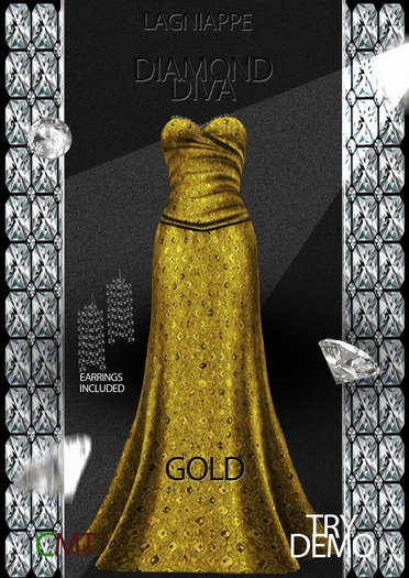 (lagniappe) Diamond Diva Gown Silver(wear)