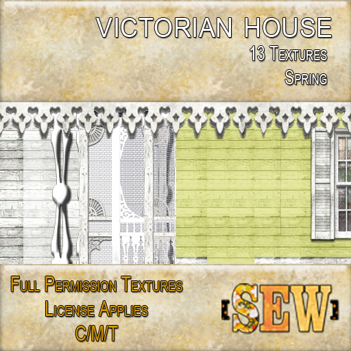 [SEW] Full Perm Textures - Victorian House - 