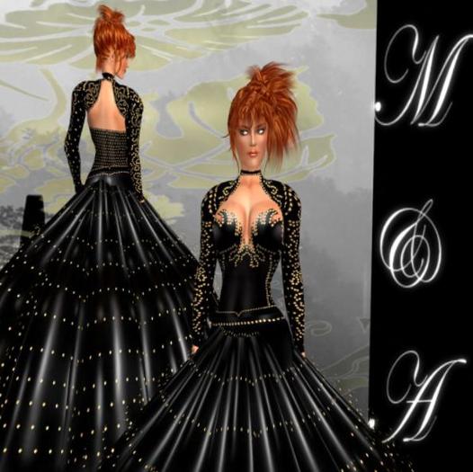 Barok Gown Black M&A Design