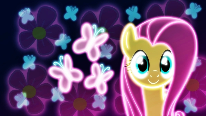 Neon Fluttershy by ultimateultimate