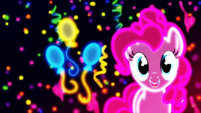 Neon Pinkie Pie by ultimateultimate