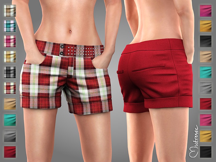 Mutresse . Lana Shorts - 20 Fabrics (Rigged Mesh)