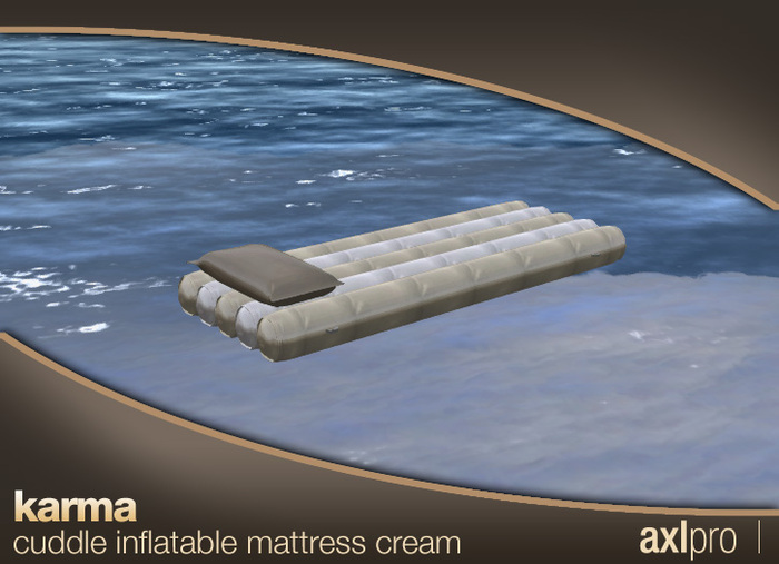 AXL pro box - Karma Cuddle Inflatable Mattress - Cream