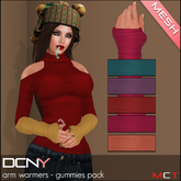 DCNY Mesh Arm Warmers, Gummies Pack