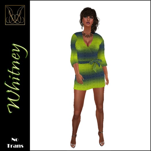 JCD Whitney Blue Mesh Dress (bagged)