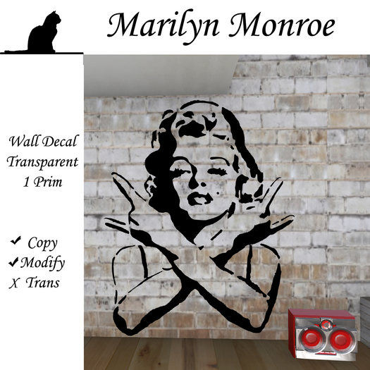 :: moonshine :: Marylin Monroe Decal