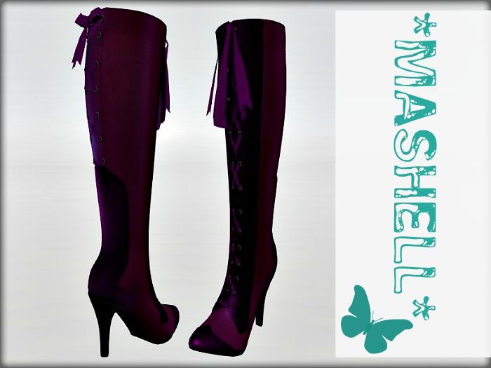 *MAShell* VIOLET MESH BOOTS