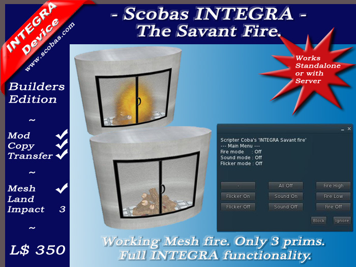 INTEGRA Builders System - The Savant Fire
