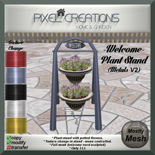 [PC] WELCOME - PLANT STAND (METALS V2)(Boxed)