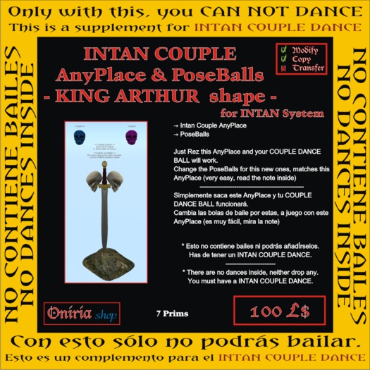 INTAN COUPLE ANYPLACE & BALLS-KINGARTHURshape