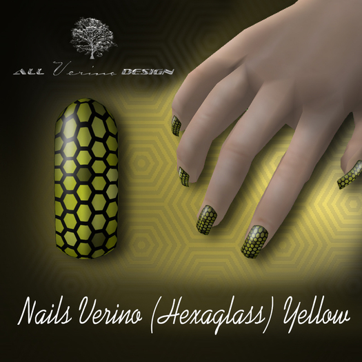 Nails Verino (Hexaglass) Yellow