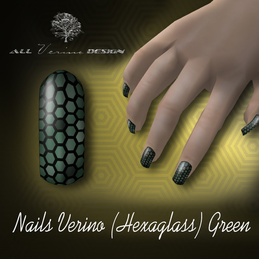 Nails Verino (Hexaglass) Green