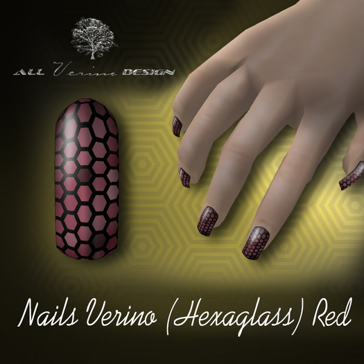 Nails Verino (Hexaglass) Red
