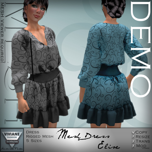 VF MESH Dress Elise DEMO