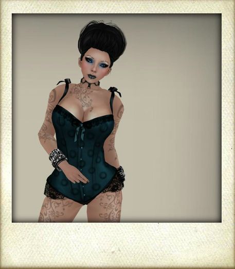 PunkD BlueBerry Corset