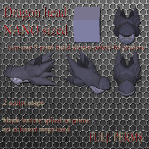 Sculpty Nano dragon head 