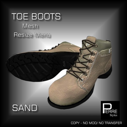 Pierre Style TOEBOOTS BROWN *MESH*
